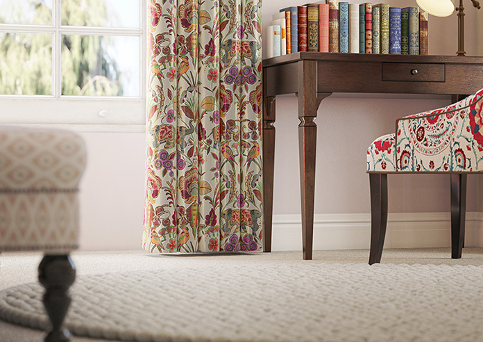 Bangalore Faux Silk, Maroon - Made to Measure Curtain - Image 5